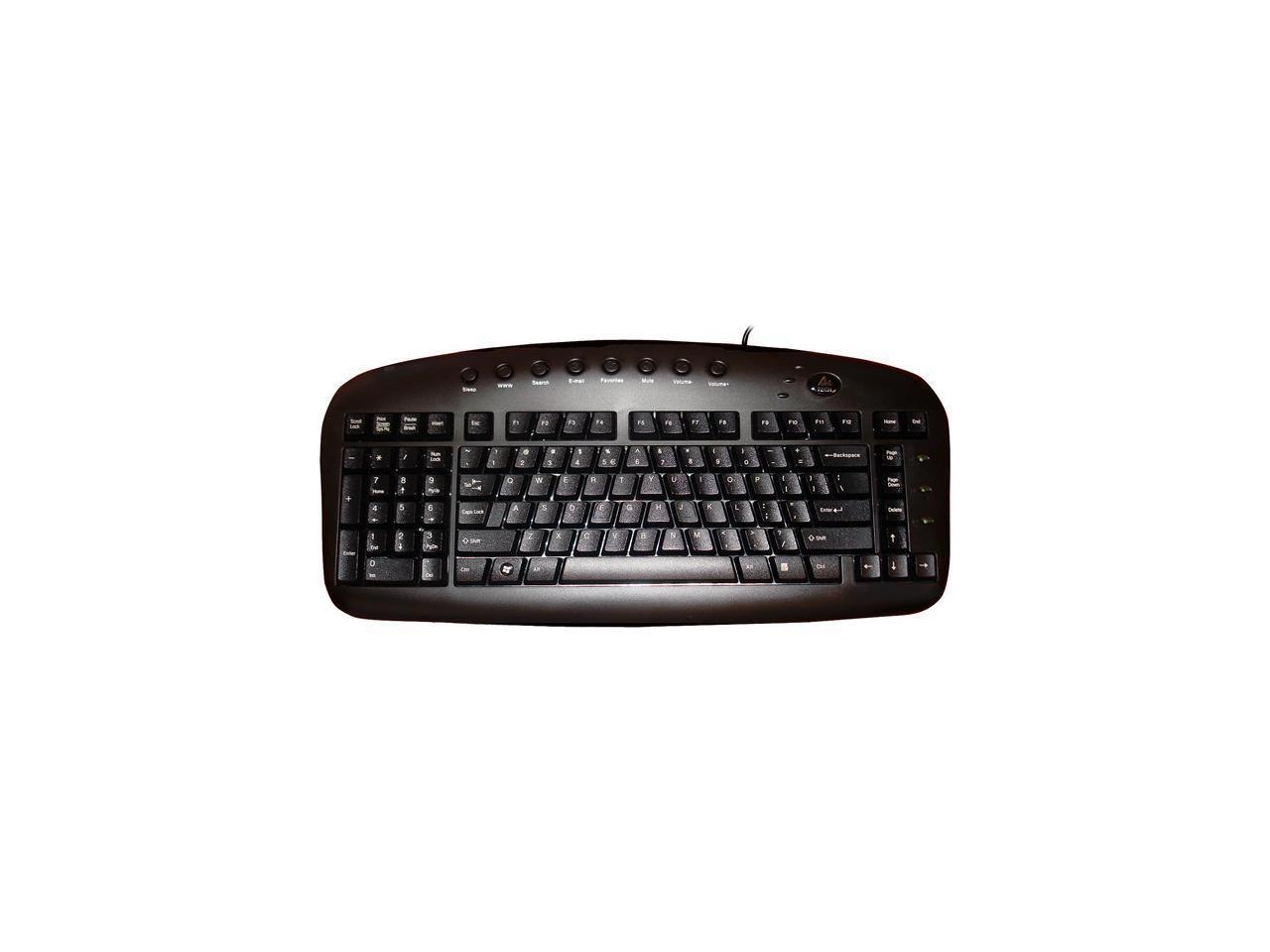 Ergoguys KBS-29BLK Black Usb Wired Left Handed Keyboard