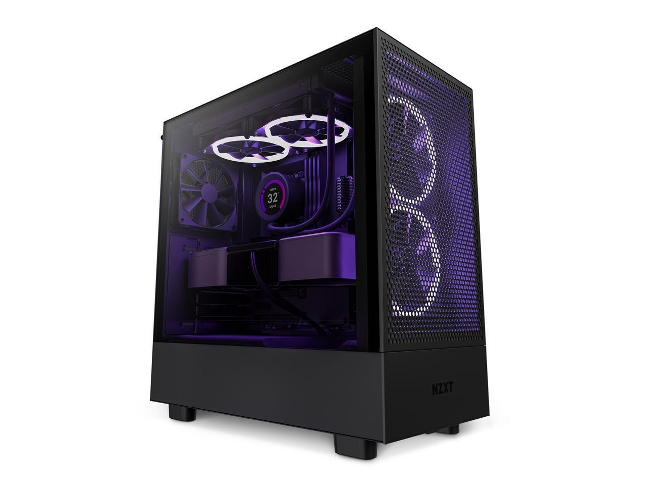 NZXT H5 Flow - All Black CC-H51FB-01 Black SGCC Steel