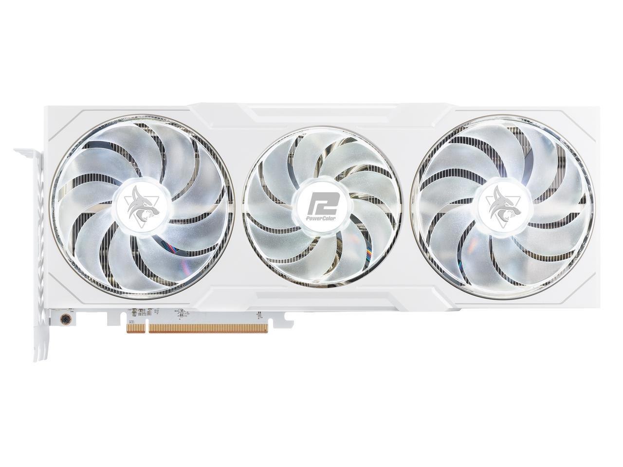 PowerColor Hellhound Spectral White Radeon RX 7900 XTX Video Card RX7900XTX 24G-L/Oc/White