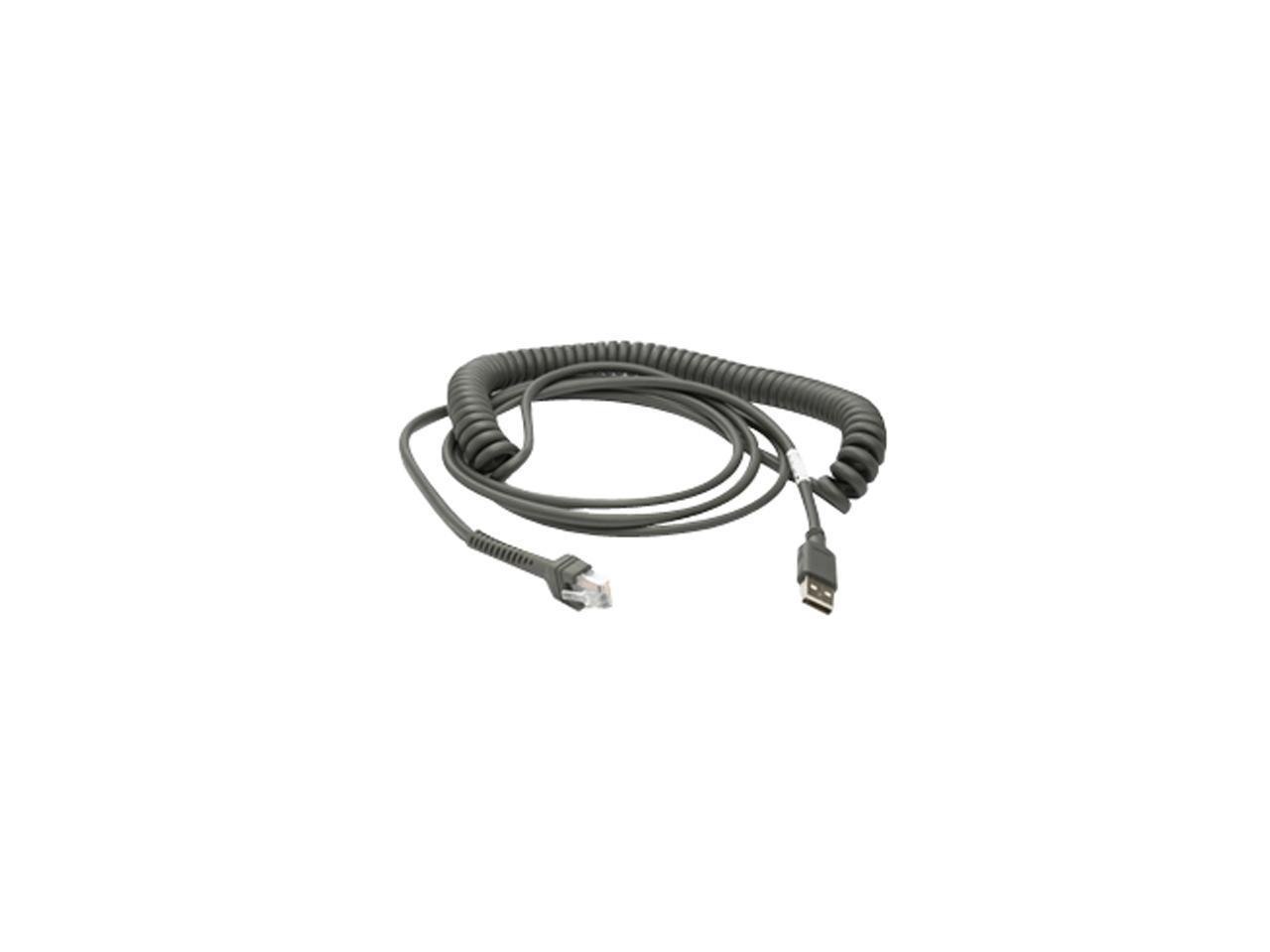 Motorola Cba-U09-C15zar 15FT Cable Usb Coiled Connector