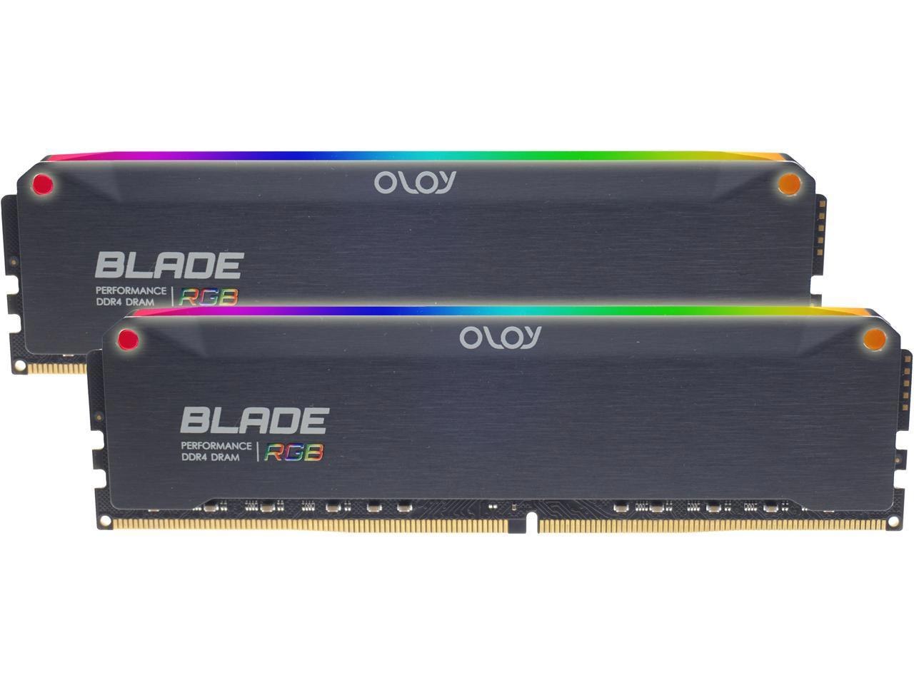 OLOy Blade RGB 32GB (2 X 16GB) DDR4 3200 (PC4 25600) Desktop Memory Model Nd4u1632161brkde