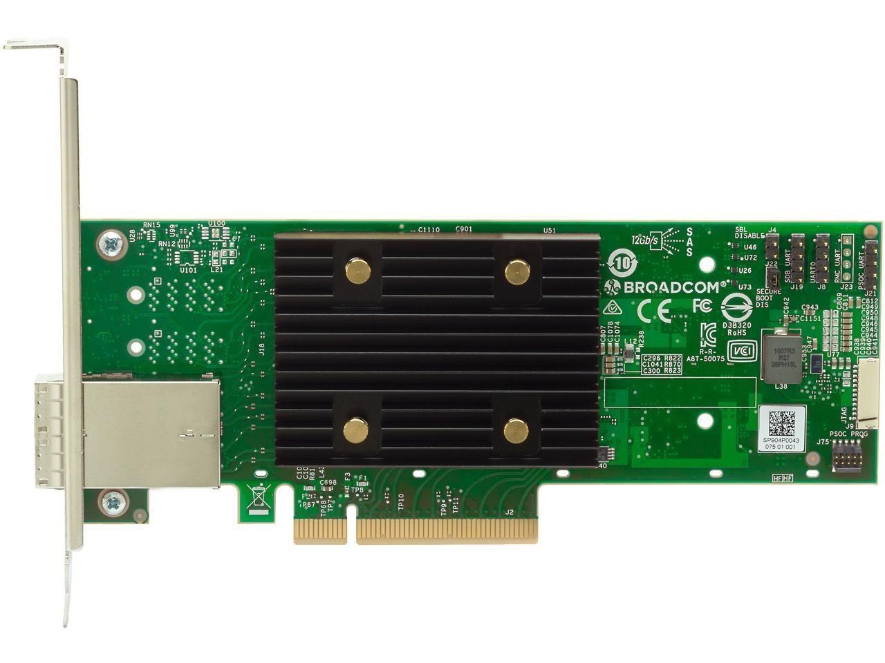 Broadcom 05-50075-01 PCI-Express 4.0 X8 PCI-Express Hba 9500-8E Tri-Mode Storage Adapter