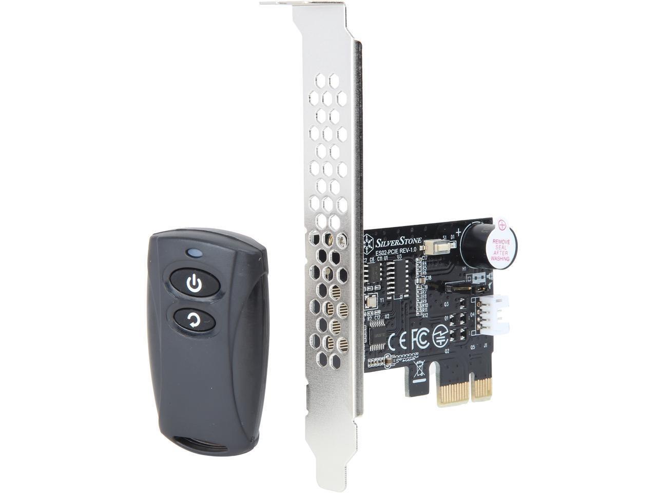 Silverstone Sst-Es02-Pcie 2.4Ghz Wireless Computer Power And Reset Remote Switch