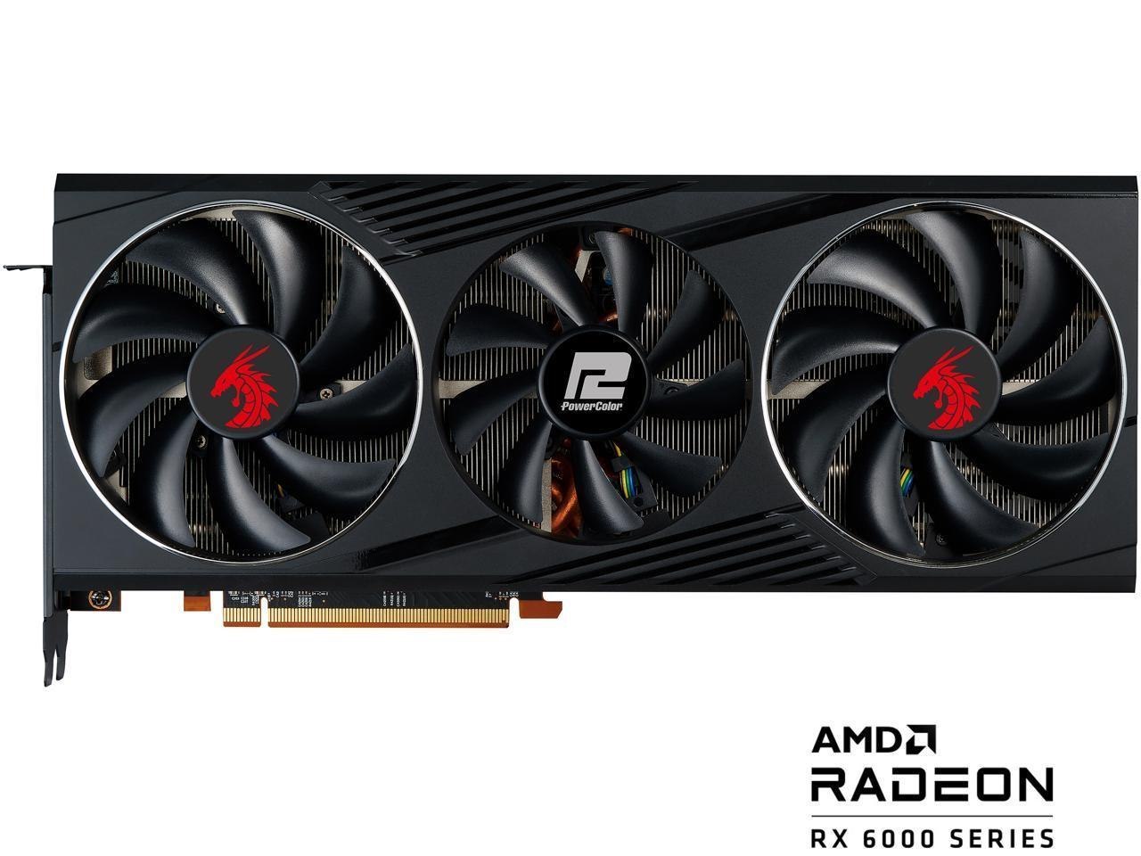 PowerColor Red Dragon Radeon RX 6800 16GB GDDR6 Pci Express 4.0 Atx Video Card Axrx 6800 16Gbd6-3Dhr/Oc