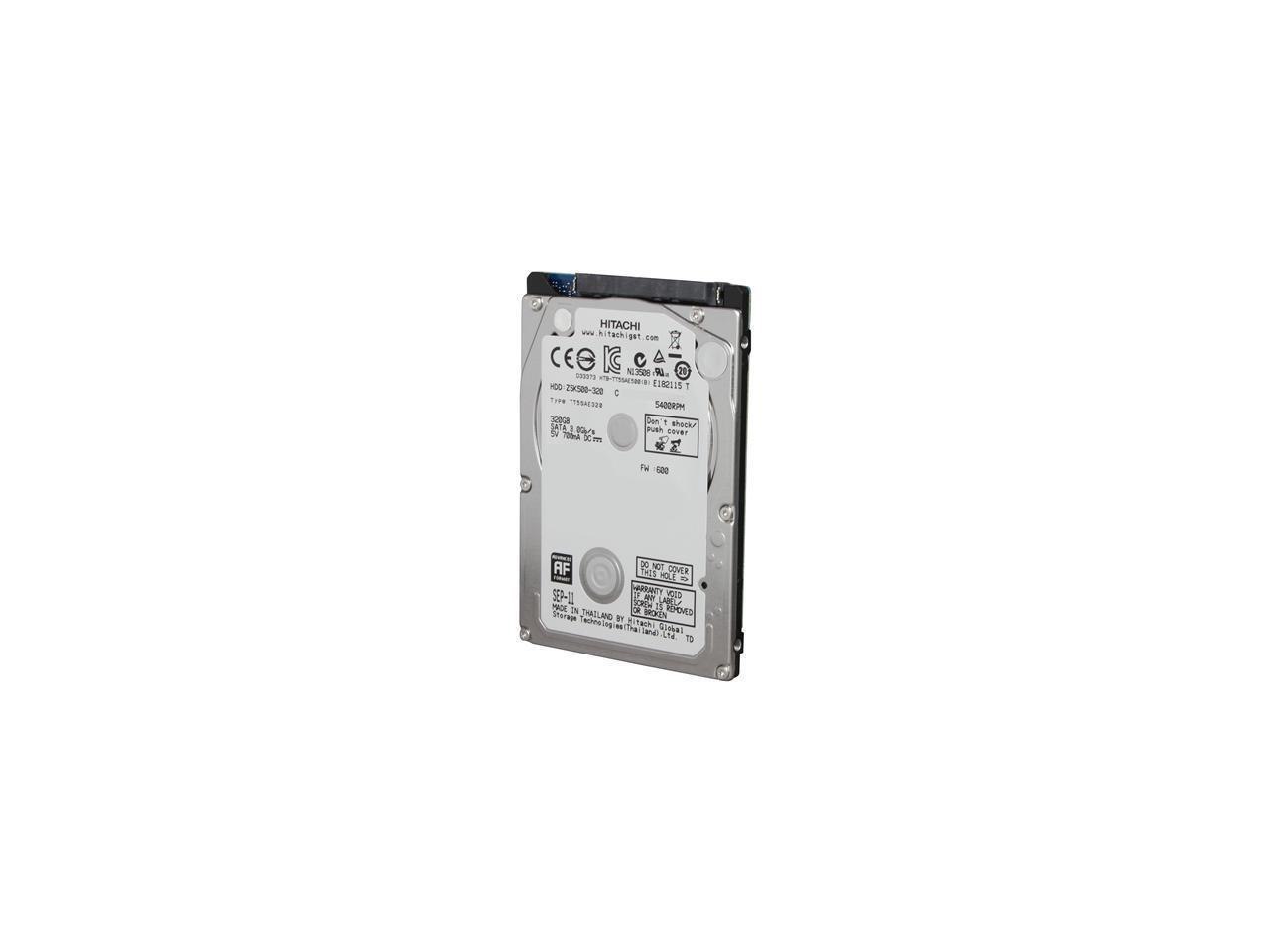 HGST Travelstar Z5K500 Hts545032a7e380 (0J11283) 320GB 5400 RPM 8MB Cache Sata 3.0Gb/s 2.5" Internal Notebook Hard Drive Bare Drive