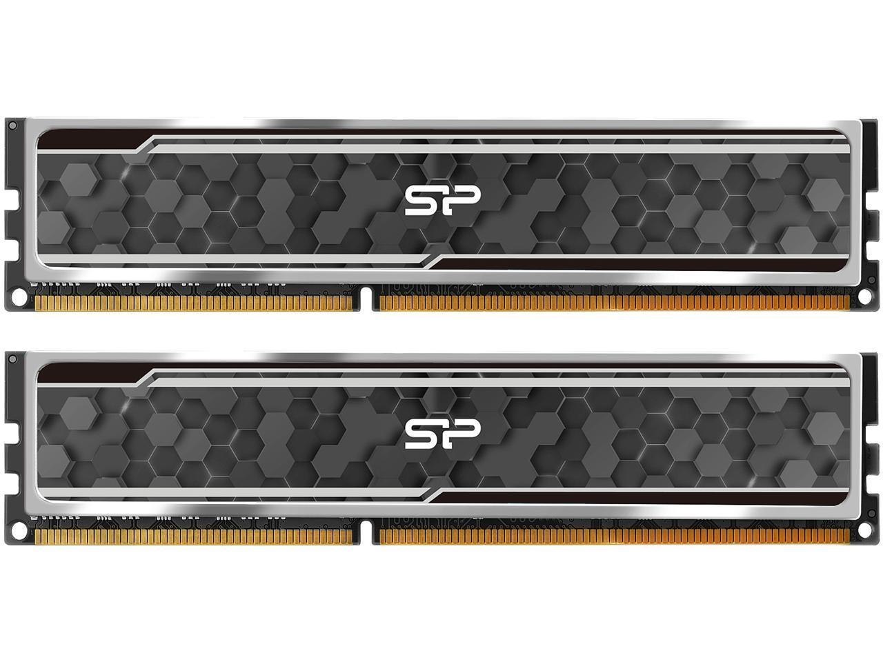 Silicon Power 16GB (2 X 8GB) DDR4 2666 (PC4 21300) Desktop Memory Model Su016gblfu266bd2j5