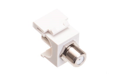 Icc Module- F-Type- Nickel Plated- White