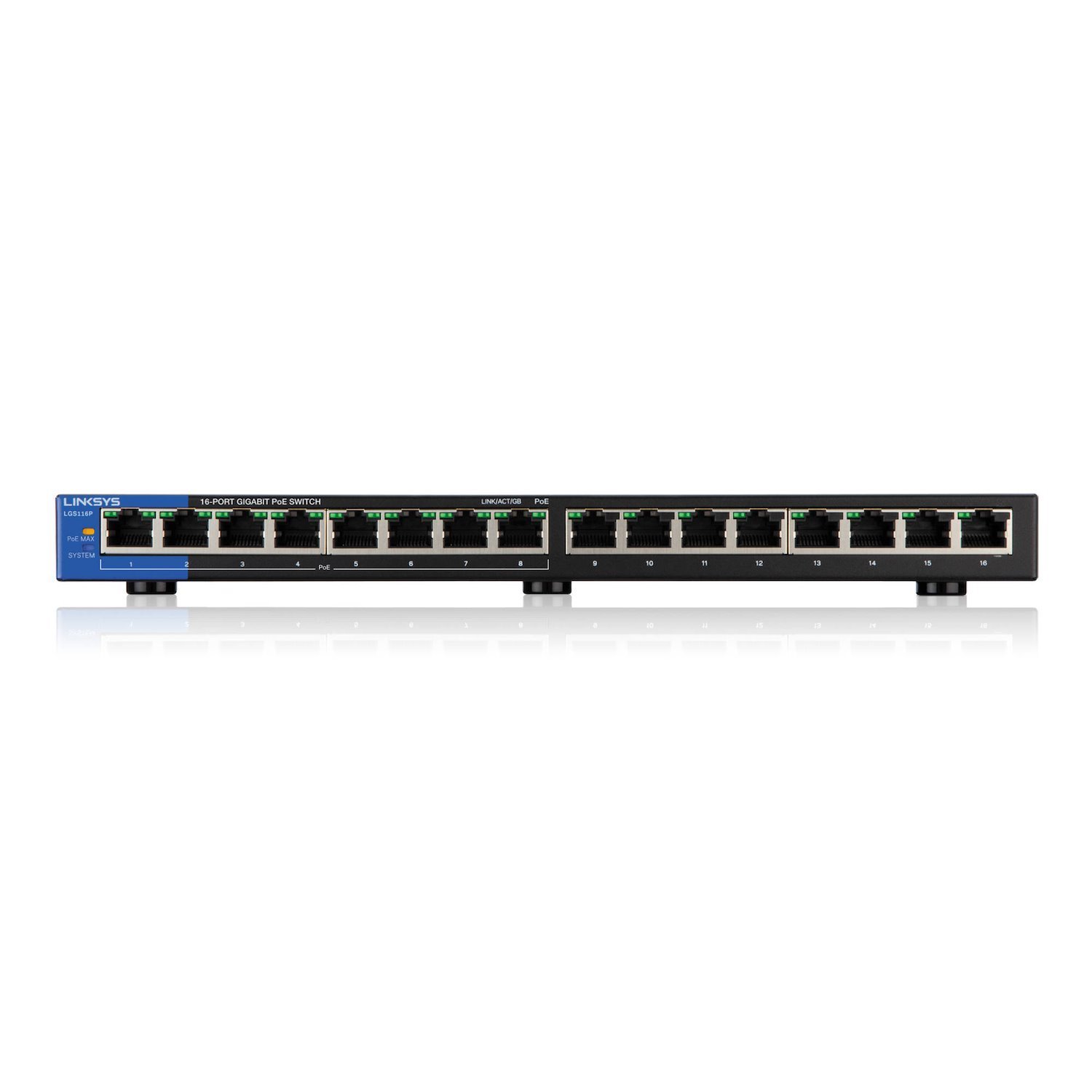 Linksys 16-Port Desktop Gigabit Switch 8 PRT Poe