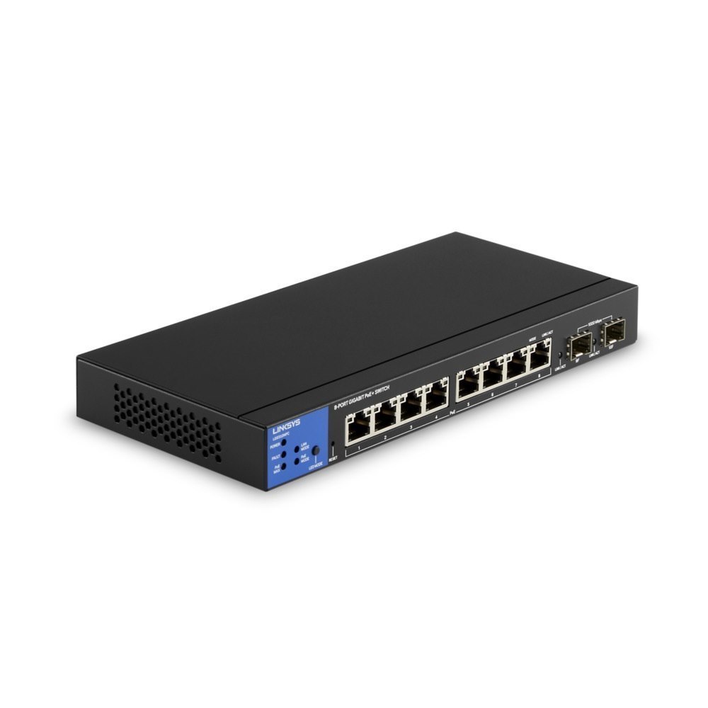 Linksys 8-Port Managed Gigabit PoE+ Switch