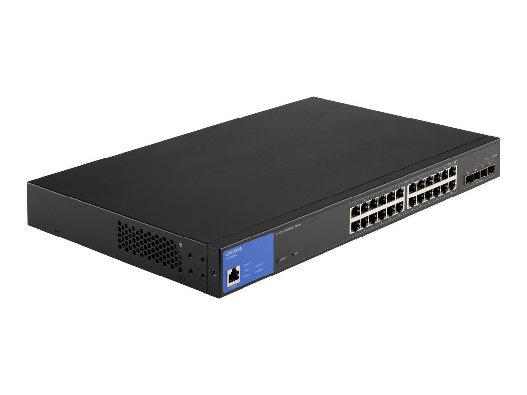 Linksys 24-Port Managed Ge Poe+ Switch 4 10G SFP