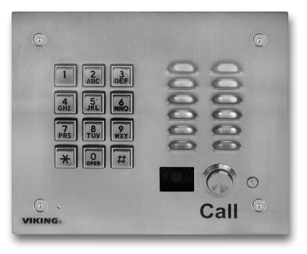 Viking Electronics Stainless Steel Keypad And Color Camera