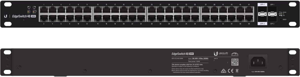 Ubiquiti Edgeswitch 48-500W-70gbps-2 SFP(+) Ports