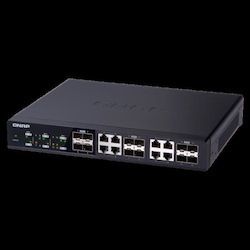 Qnap 12Port 10GBPS Switch, 4 SFP+, 8 SFP+ And RJ 45 Combo Port