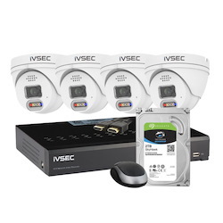 Ivsec Kit 4 X Nc323adx 8MP Ip Cam NR308XC-2TB PoE NVR 4K Adv Det Adv Ivs