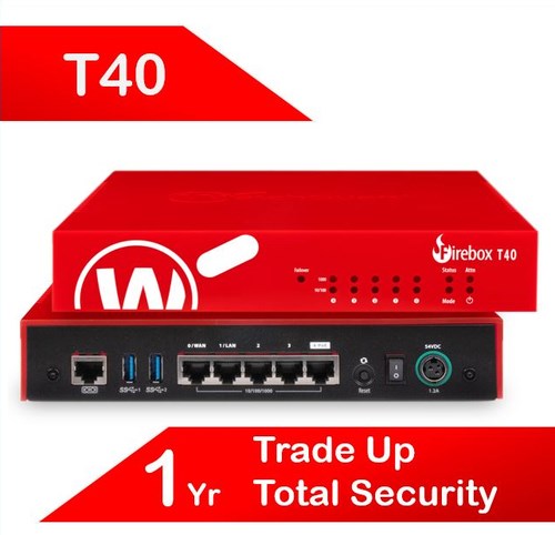 WatchGuard Trade Up To WatchGuard Firebox T40 With 1-YR Total Security Suite (Au)