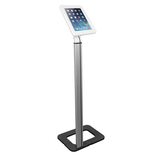 Brateck Anti-Theft Tablet Kiosk Floor Stand With Aluminum Base Fit Screen Size 9.7'-10.1'