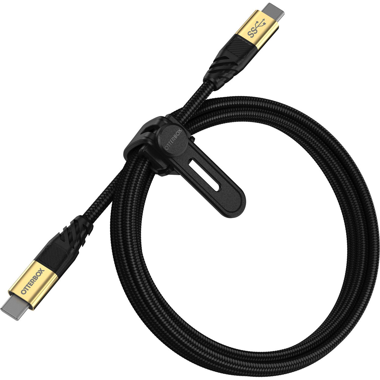 OtterBox Usb-C To Usb-C 3.2 Gen 1 Cable (1.8M) - Black Shimmer (78-80212), Usb PD, 5 Amps (100W), 5 GBPS Data Transfer Rate, 6.7X Faster Charging