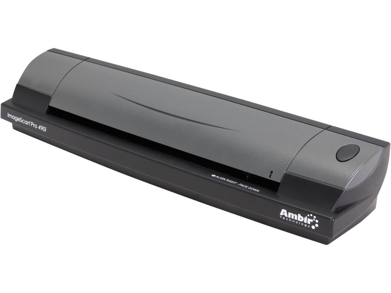 Ambir Technology Ambir ImageScan Pro 490I - Sheetfed Scanner - Contact Image Sensor (Cis) - 8.5 In X 14.0 In - 600 Dpi - Usb 2.0