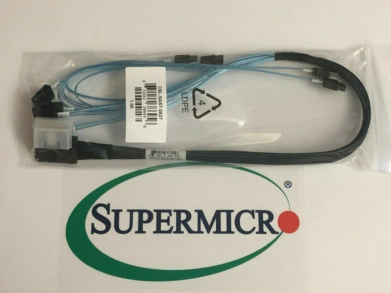Supermicro Slimline SAS x8 (LA) to 8x SATA 70cm Cable (CBL-SAST-0827)