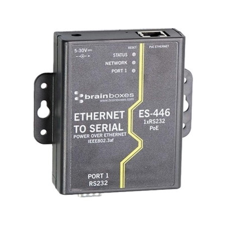 Brainboxes Power Over Ethernet 1 RS232 Poe