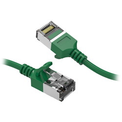 Nippon Labs 60Cat8-02-30Gn Cat8 Ethernet Cable 2 Feet Cat.8 U/Ftp Slim Ethernet Network Cable Green 30Awg – Latest 40Gbps 2000Mhz RJ45 Patch Cord