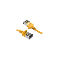 Nippon Labs 60Cat8-3-30Yw 3 FT. Cat 8 Yellow U/Ftp Slim Ethernet Network Cable 30Awg - Latest 40Gbps 2000Mhz RJ45 Patch Cord