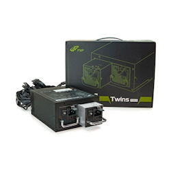 FSP Twins Pro Atx PS2 1+1 Dual Module 500W Efficiency Greater Than 90% Hot-Swappable Redundant Digital Power Supply With Guardian Monitor Software (Twins Pro 500)