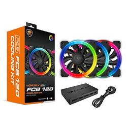 Cougar Hydraulic Vortex RGB FCB 120 MM Cooling Kit Included Cougar Core Box C With Tri-Directional Lighting
