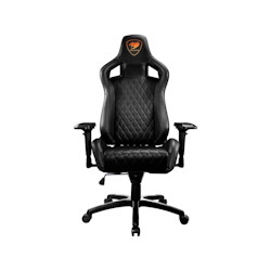 Cougar Armor S (Black) Luxury Gaming Chair With Breathable Premium PVC Leather And Body-Embracing High Back Design