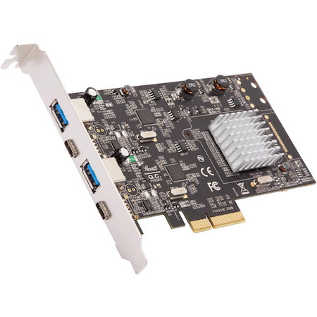 Rosewill RC-20002 4 Ports Pci Express Expansion Card/Adapter 10Gbps Pci Express 2.0 X4 (5.0 GT/s) 2 X Usb 3.2 Gen 2 Type-C Female Ports