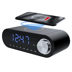 Rosewill Digital Alarm Clock With Wireless Charging Dock