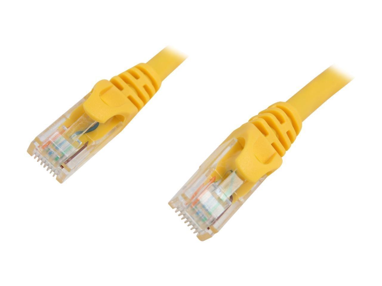 Bytecc C6eb-1Y 1 FT. Cat 6 Yellow Enhanced 550MHz Patch Cables