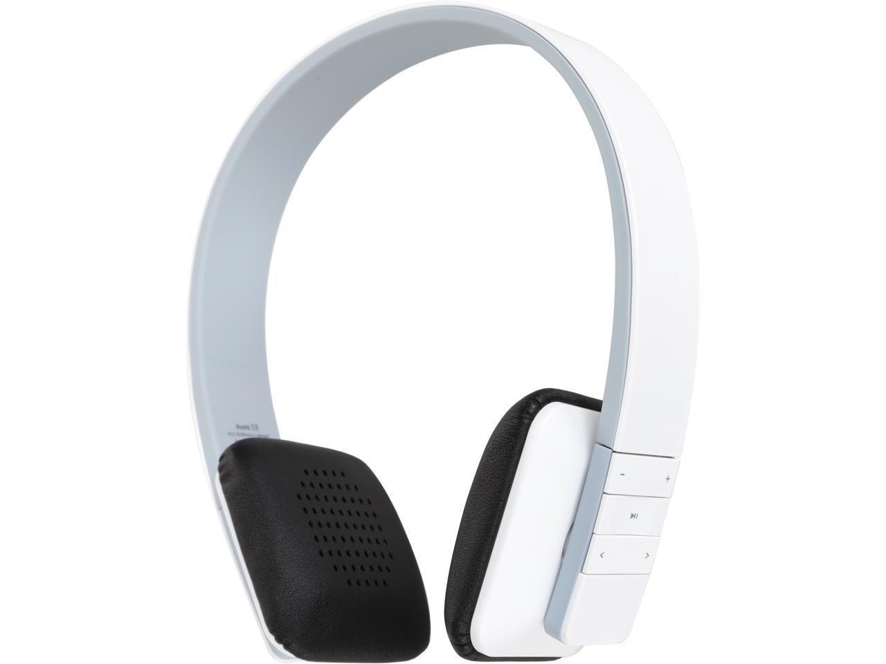 Aluratek White Abh04f Bluetooth Wireless Headphones