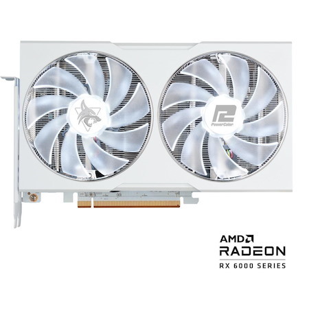 PowerColor Hellhound Spectral White Radeon RX 6650 XT 8GB GDDR6 Pci Express 4.0 Atx Video Card Axrx 6650XT 8Gbd6-3Dhlv2/Oc