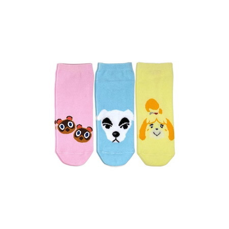 Nintendo Animal Crossing: New Horizons Ankle Socks - 3 Pack - Official Nintendo Merchandise