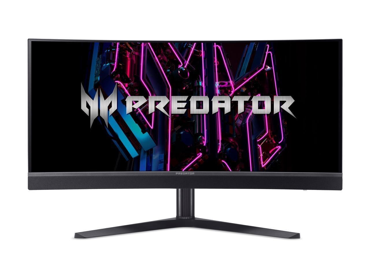 Acer Predator X34 V 34" Class UW-QHD Gaming OLED Monitor - 21:9 - Black
