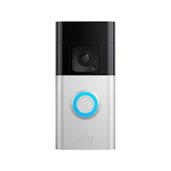 Ring Ringvdbplus Battery Doorbell Plus - Video Doorbell Camera - Satin Nickel