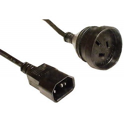 8Ware Power Cable Extension 3-Pin Au Female To Iec C14 Male In 15CM
