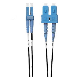 4Cabling 3M LC-SC Os1 / Os2 Singlemode Fibre Optic Cable: Black