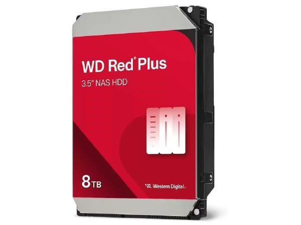 Western Digital WD Red Plus HDD Wd80efpx 3.5" Internal Sata 8TB Red, 5400 RPM, 3 Year Warranty, CMR Drive.