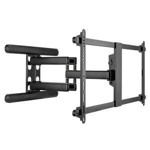 Brateck Premium 43-90" Full Motion TV Wall Mount Bracket With Free Tilt Design. Max Vesa 800X400, Max Load 70Kgs, Max Arm Extension 660MM, Bubble Level Included. Gloss Black