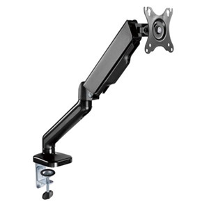 Brateck Elegant 17"-32" Counter Balance Monitor Desk Mount. Max Load Up To 9Kgs. Vesa 75X75 & 100X100. Gas Spring With Matt Plastic Surface. Extend, Tilt & Swivel. Black Colour