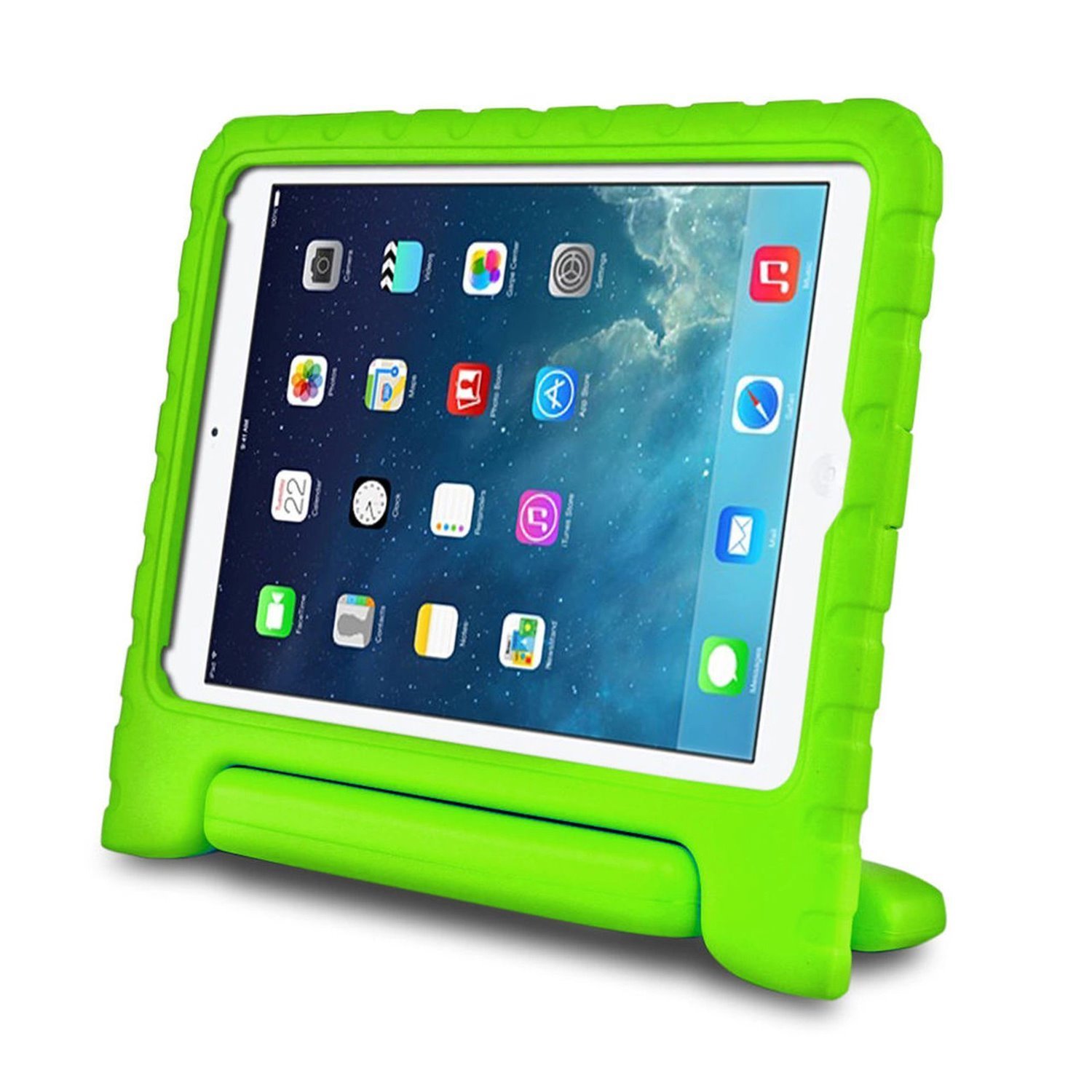 Nzstem For iPad 10.2 & 10.5 Green Soft Handle Eva Tablet Case Fit 7TH & 8TH & 9TH iPad Air 3TH 2019 / 2020 / 2021 Soft Case Protector For School Kids - Designed BY Nzstem