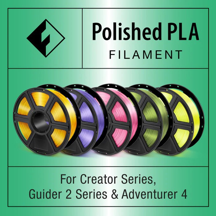 FlashForge Polished PLA Filament For Guider 2 Series, Creator Series & Adventurer 4