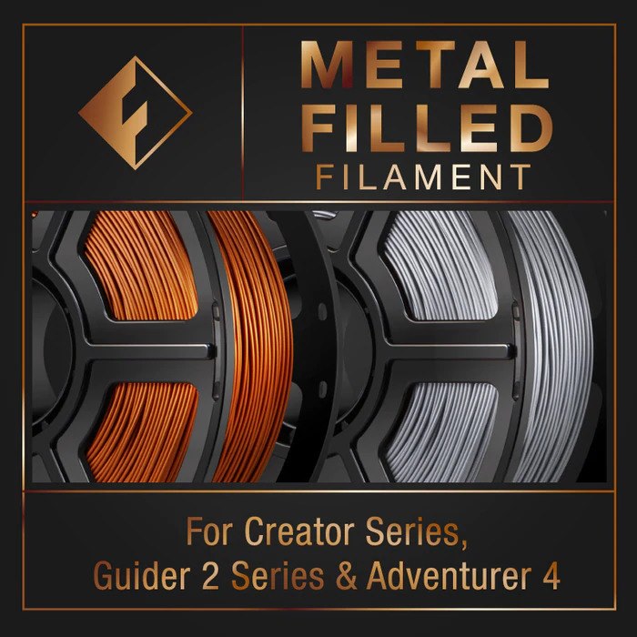 FlashForge Metal Filled Filament for Creator & Guider 2 Series