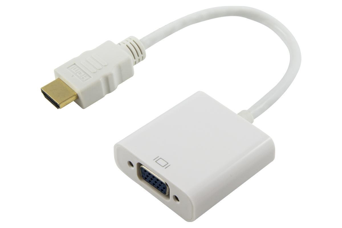 Comsol Hdmi Male To Vga Female + 3.5MM Audio Adapter - Full HD 1920 X 1080