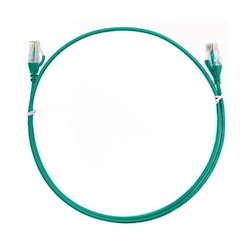 8Ware Cat6 Ultra Thin Slim Cable 3M / 300CM - Green Color Premium RJ45 Ethernet Network Lan Utp Patch Cord 26Awg For Data Only, Not PoE