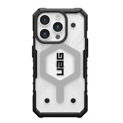 Uag Pathfinder Magsafe Apple iPhone 15 Pro (6.1') Case - Ice (114281114343), 18 FT. Drop Protection (5.4M), Tactical Grip, Raised Screen Surround