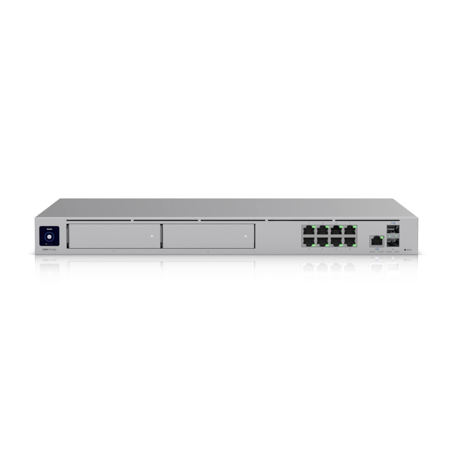 Ubiquiti Dream Machine Pro Max, Professional-Grade, Rack-Mount Cloud Gateway,10 GBPS Multi-WAN Load Balancing, 2 NVR Drive Bays Design, Incl 2Yr Warr