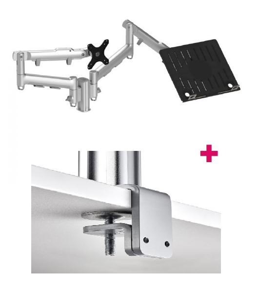 Atdec Mounting Arm for Notebook - Silver